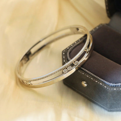 [Vicky]Move Romane Diamond Bangle Bracelet