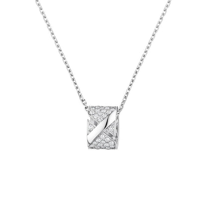[Vicky]LIENS EVIDENCE DIAMOND PAVED NECKLACE