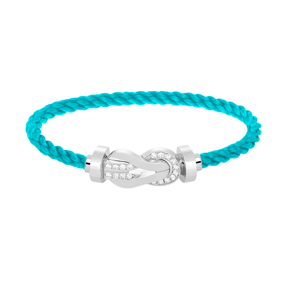 [Vicky]CHANCE GROSSES 8-FACH-SCHNALLE HALBDIAMANT-ARMBAND SILBER