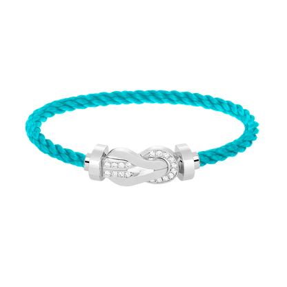 [Vicky]CHANCE GROSSES 8-FACH-SCHNALLE HALBDIAMANT-ARMBAND SILBER