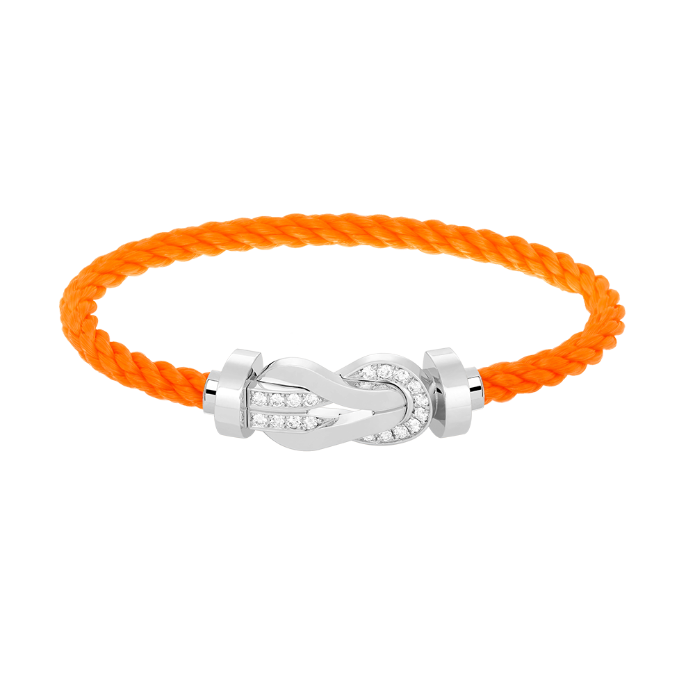 [Vicky]CHANCE GROSSES 8-FACH-SCHNALLE HALBDIAMANT-ARMBAND SILBER