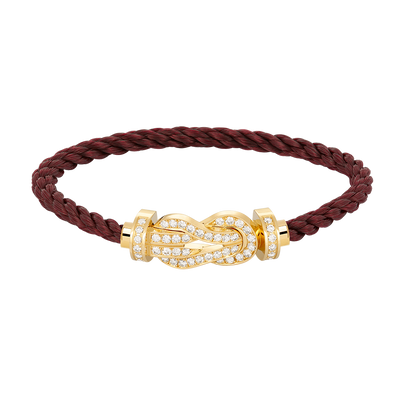 [Vicky]CHANCE LARGE 8 FIGURE BUCKLE FULLDIAMOND BRACELET GOLD