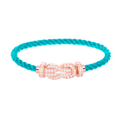 [Vicky]CHANCE LARGE 8 FIGURE BUCKLE FULL DIAMOND BRACELET ROSE GOLD