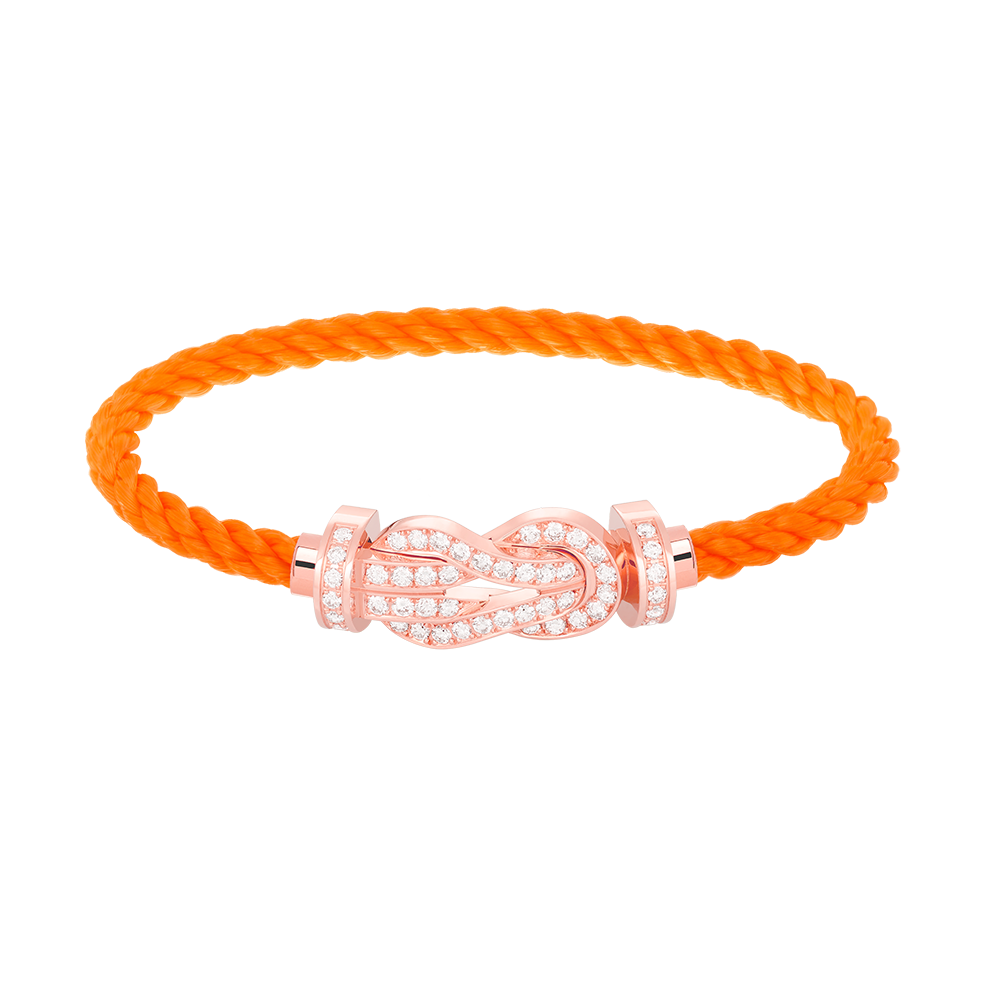 [Vicky]CHANCE LARGE 8 FIGURE BUCKLE FULL DIAMOND BRACELET ROSE GOLD