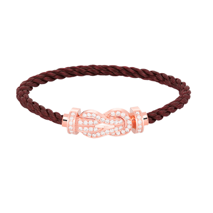 [Vicky]CHANCE LARGE 8 FIGURE BUCKLE FULL DIAMOND BRACELET ROSE GOLD