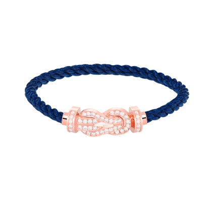 [Vicky]CHANCE LARGE 8 FIGURE BUCKLE FULL DIAMOND BRACELET ROSE GOLD