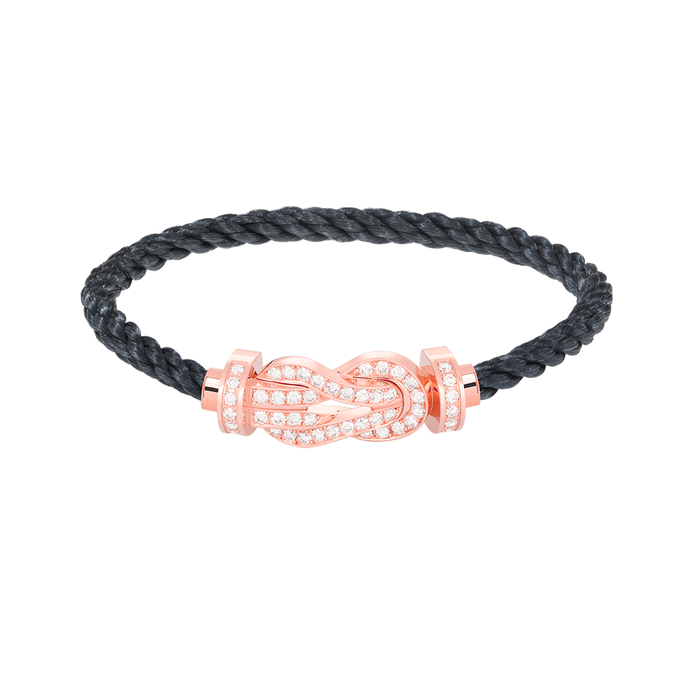 [Vicky]CHANCE LARGE 8 FIGURE BUCKLE FULL DIAMOND BRACELET ROSE GOLD