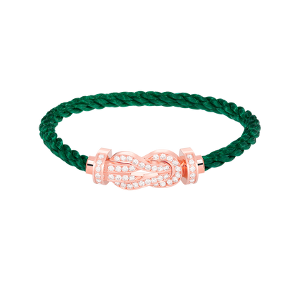 [Vicky]CHANCE LARGE 8 FIGURE BUCKLE FULL DIAMOND BRACELET ROSE GOLD