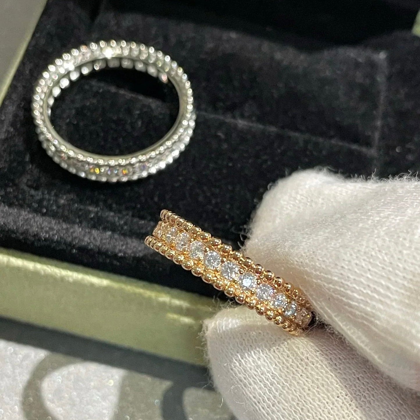 [Vicky]PERLEE DIAMOND ROSE GOLD RING