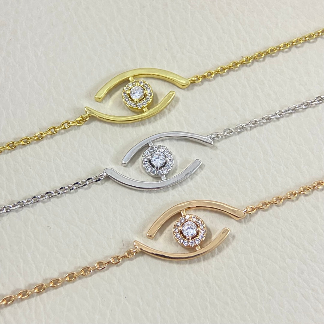 [Vicky]Lucky Eye Pave-Set Diamond Bracelet