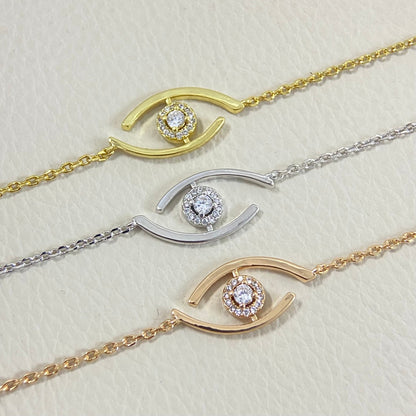 [Vicky]Lucky Eye Pave-Set Diamond Bracelet