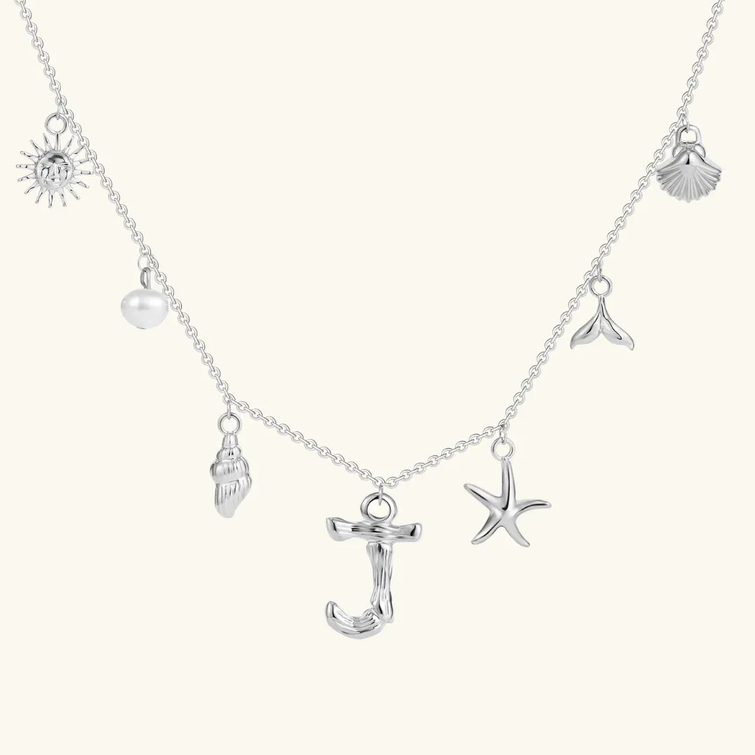 [Royal Vicky]Avaria Ocean Initial Necklace
