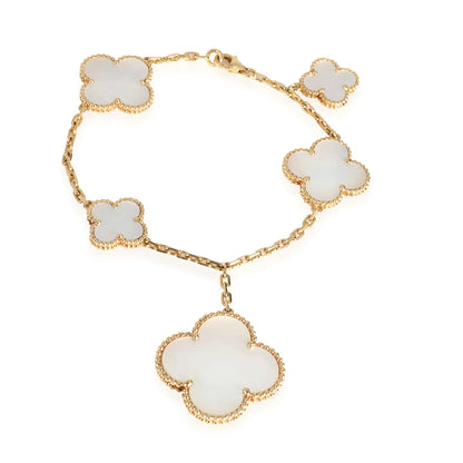 [Vicky]MAGIC CLOVER MOP GOLD BRACELET 5 MOTIFS
