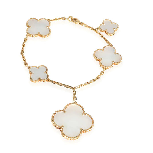[Vicky]MAGIC CLOVER MOP GOLD BRACELET 5 MOTIFS