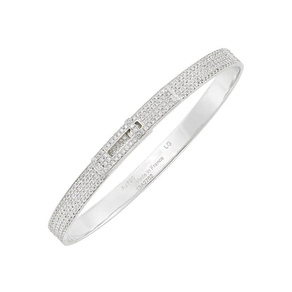 [Vicky]HM KELLY BRACELET IN SILVER AND FULL PAVE DIAMOND