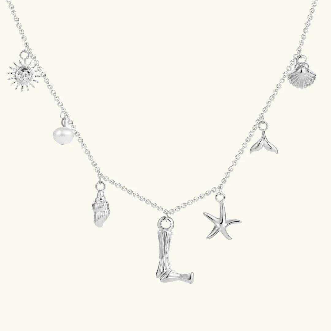 [Royal Vicky]Avaria Ocean Initial Necklace