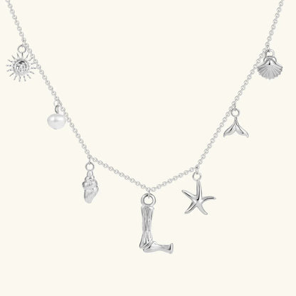 [Royal Vicky]Avaria Ocean Initial Necklace