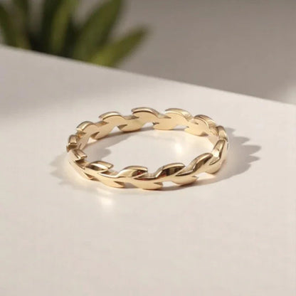 [Royal Vicky]Rhea Golden Vine Ring