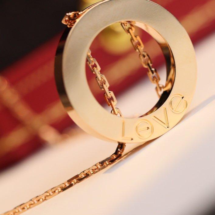 [Vicky]LOVE NECKLACE ADJUSTABLE ROSE GOLD