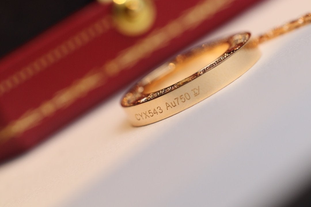 [Vicky]LOVE NECKLACE ADJUSTABLE ROSE GOLD