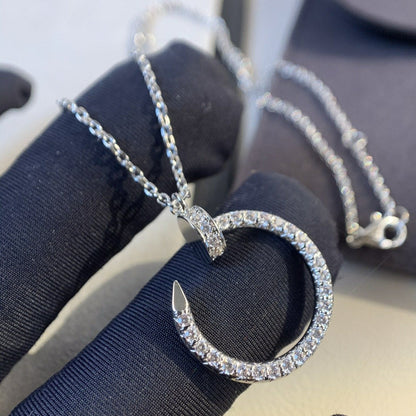 [Vicky]JUSTE NECKLACE SILVER DIAMONDS