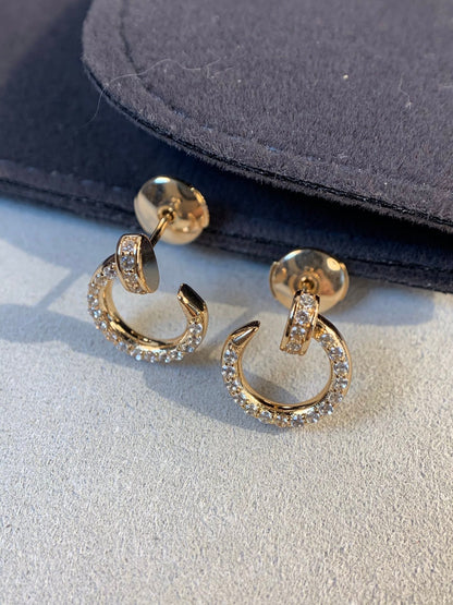 [Vicky]JUSTE EARRINGS GOLD DIAMONDS