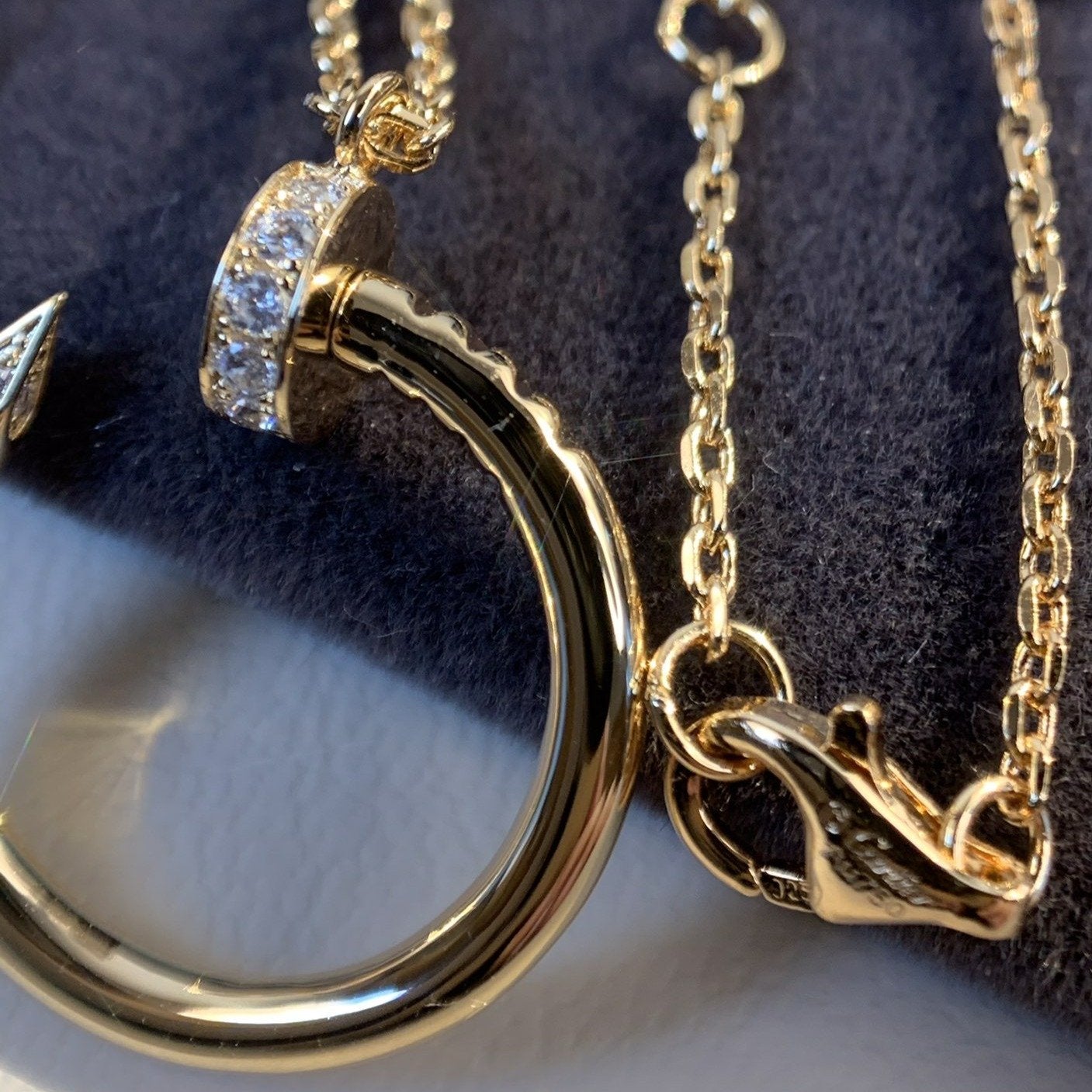 [Vicky]JUSTE NECKLACE PINK GOLD