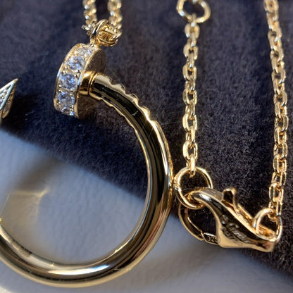 [Vicky]JUSTE NECKLACE PINK GOLD