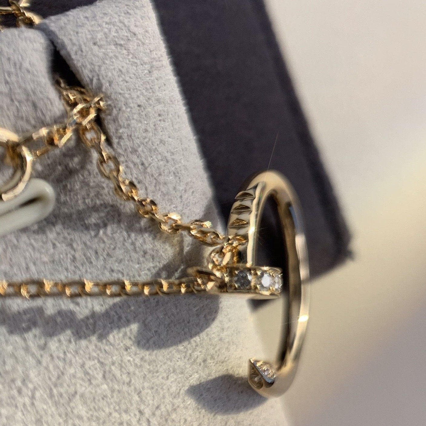 [Vicky]JUSTE NECKLACE PINK GOLD