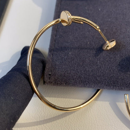 [Vicky]JUSTE EARRINGS GOLD DIAMONDS 1.8MM