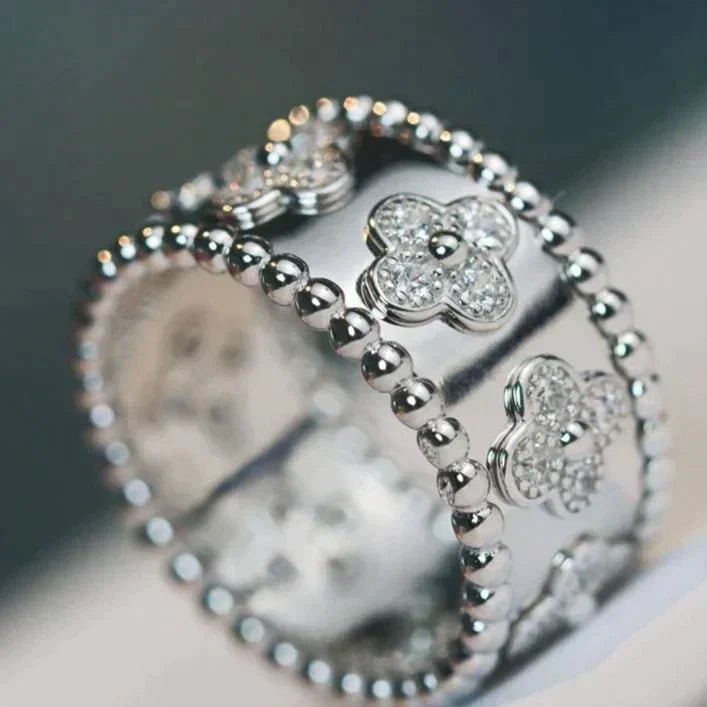 [Vicky]CLOVER KALEIDOSCOPE RING 10MM