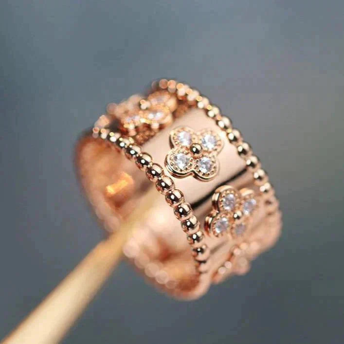 [Vicky]CLOVER KALEIDOSCOPE RING 10MM