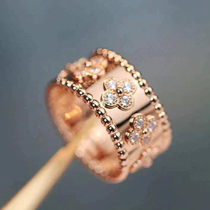 [Vicky]CLOVER KALEIDOSCOPE RING 10MM