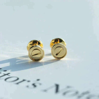 [Vicky]LOVE EARRINGS GOLD 10MM