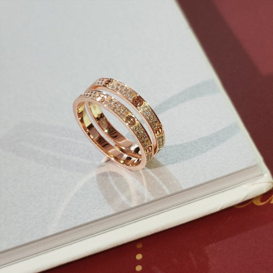 [Vicky]LOVE RING 2.65MM DIAMOND