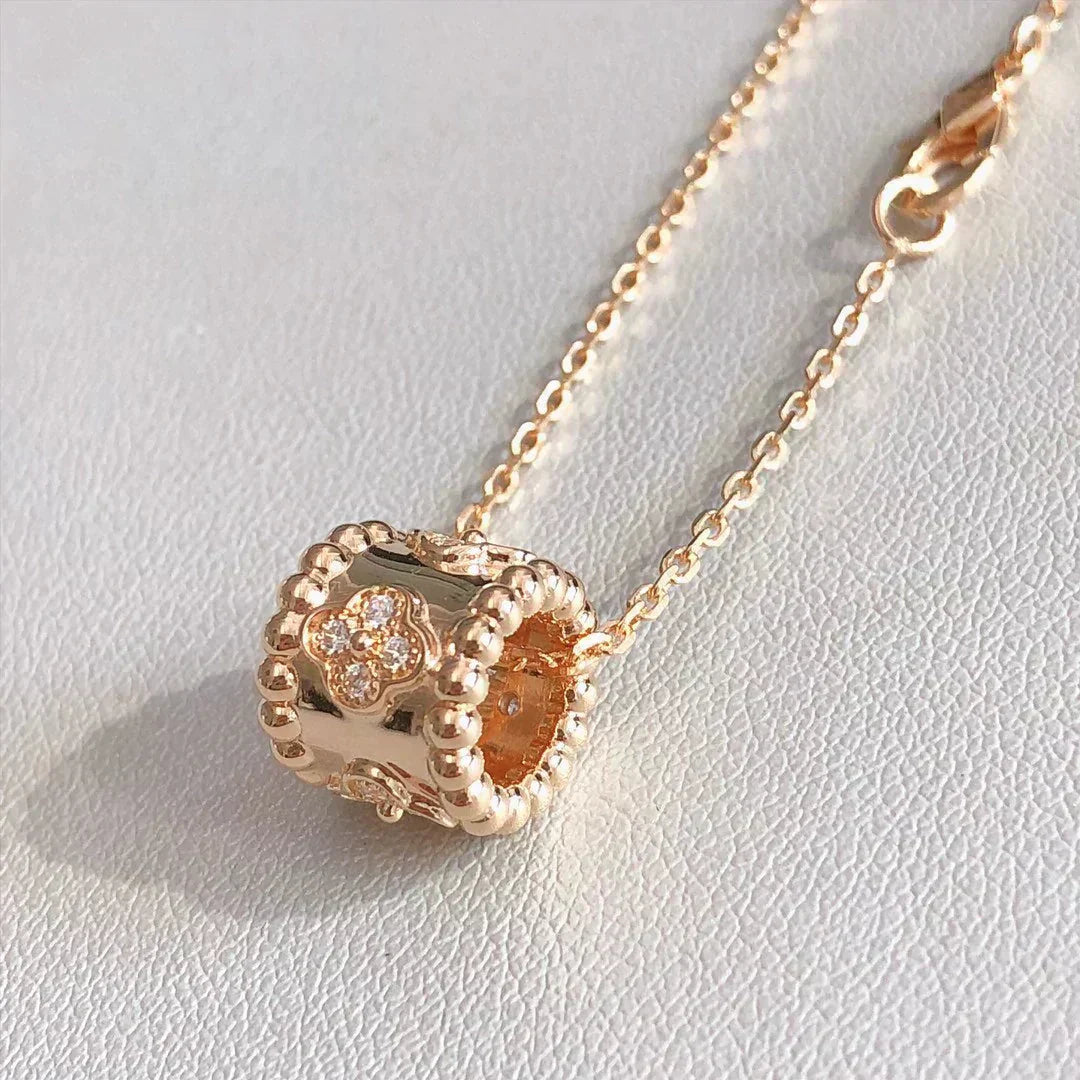 [Vicky]PERLEE PEDANT NECKLACE GOLD / ROSE GOLD