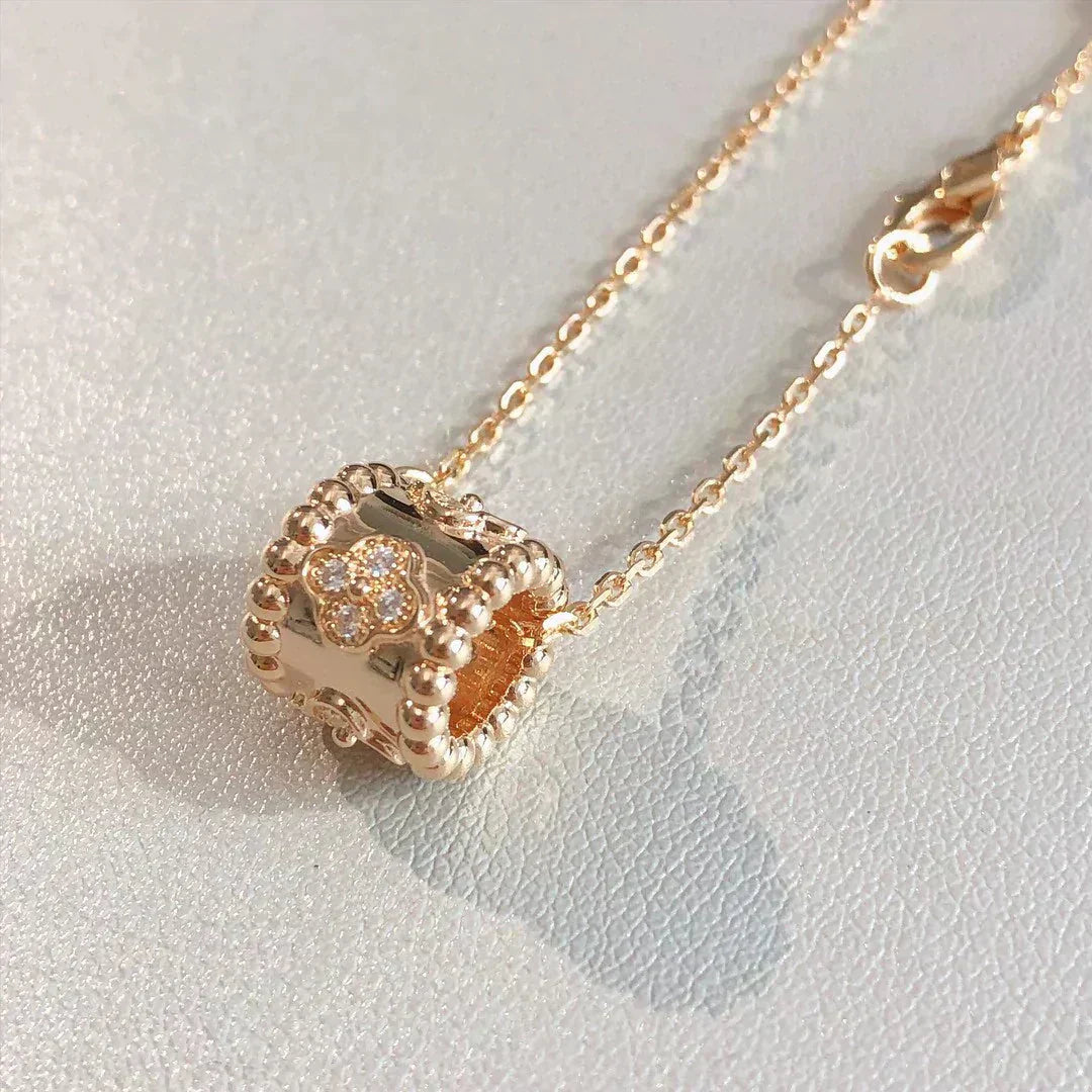 [Vicky]PERLEE PEDANT NECKLACE GOLD / ROSE GOLD