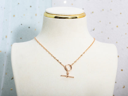 [Vicky]ECHAPPEE NECKLACE PINK GOLD