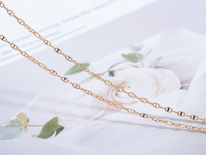 [Vicky]ECHAPPEE NECKLACE PINK GOLD