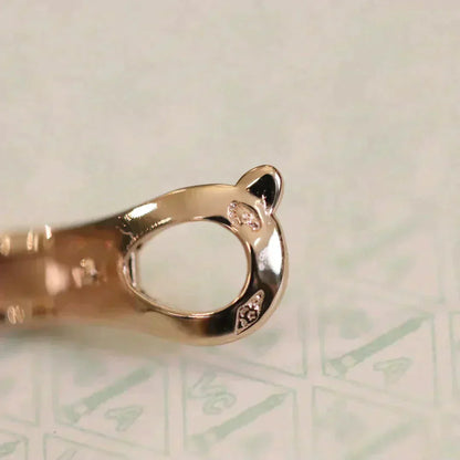 [Vicky]CLOVER MEDIUM 1 MOTIFS FUll DIAMOND EARRINGS