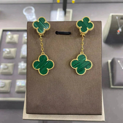 [Vicky]CLOVER 2 MOTIFS  EARRINGS (MULTIPLE CHOICESC