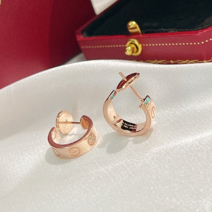 [Vicky]LOVE EARRINGS 5.7MM 2 DIAMONDS