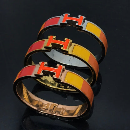 [Vicky]H BRACELET ORANGE RAINBOW CERAMIC