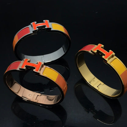 [Vicky]H BRACELET ORANGE RAINBOW CERAMIC
