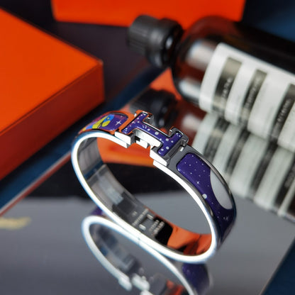 [Vicky]H STAR AND MOON BRACELET 12MM