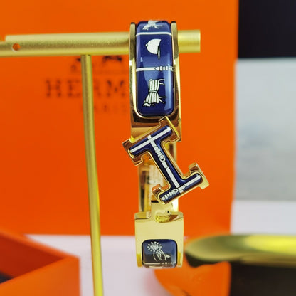 [Vicky]H COUVERTURES DARK BLUE BRACELET