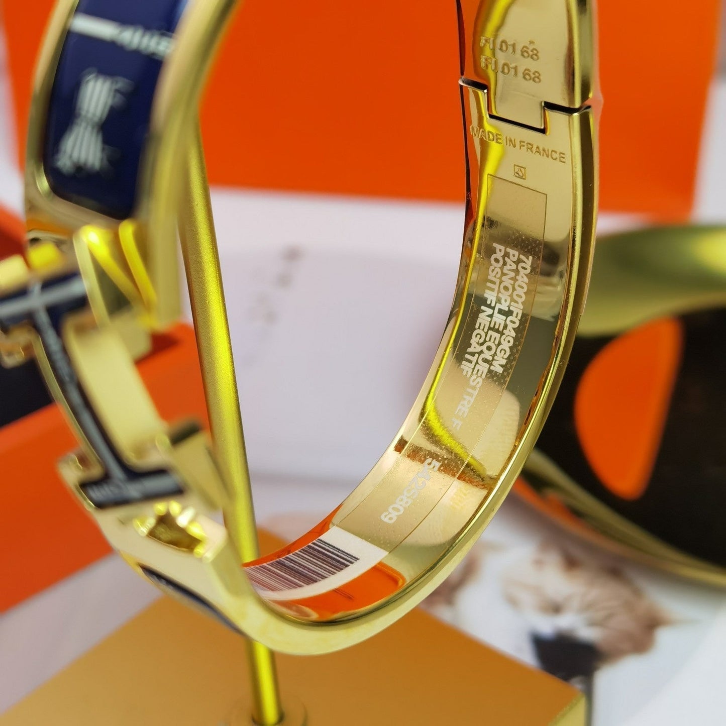 [Vicky]H COUVERTURES DARK BLUE BRACELET