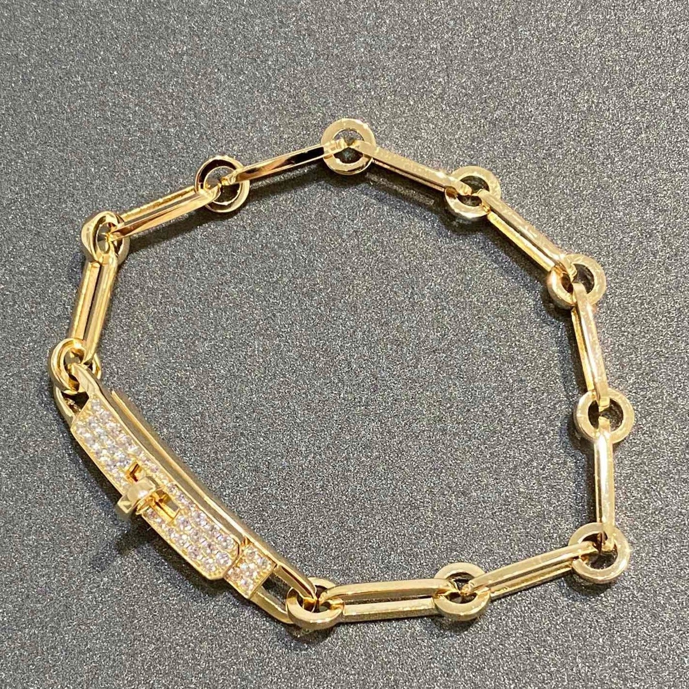 [Vicky]CHAINE BRACELET SMALL MODEL DIAMOND