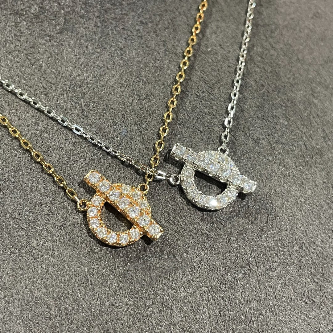 [Vicky]ECHAPEE NECKLACE DIAMOND