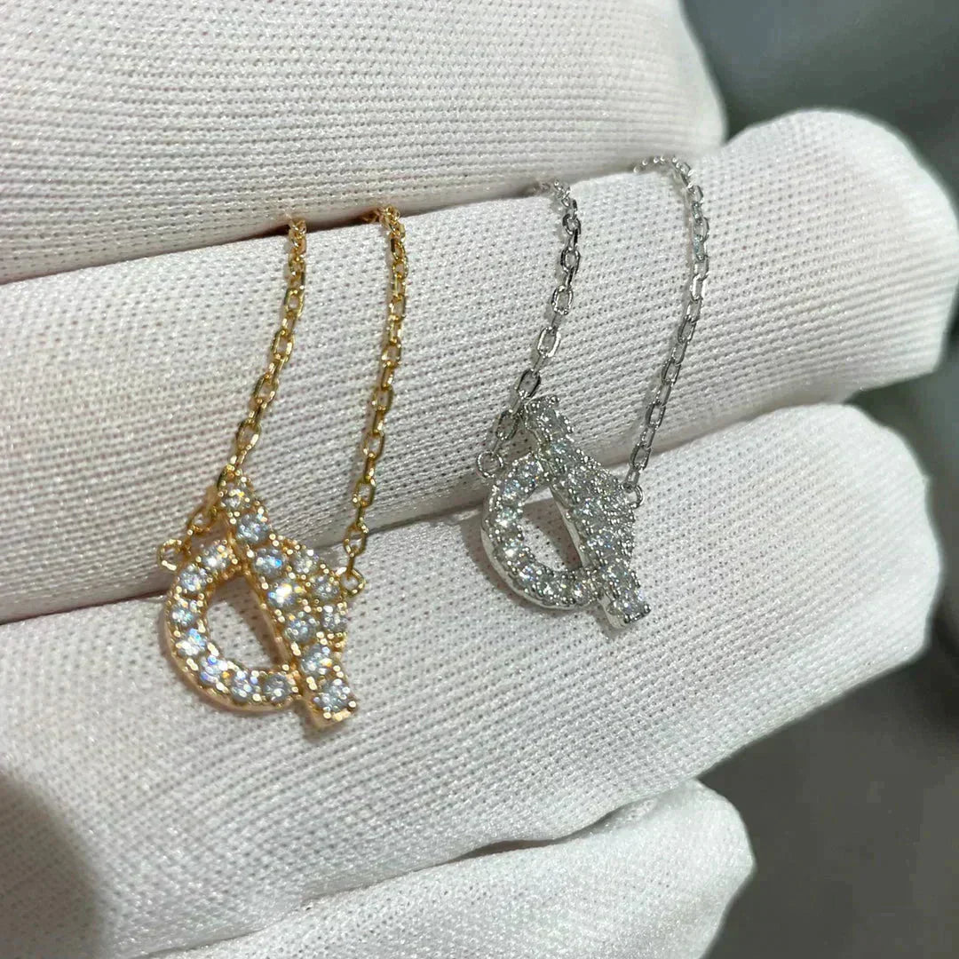 [Vicky]ECHAPEE NECKLACE DIAMOND